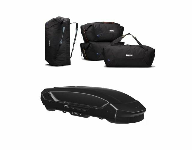 Thule Motion 3 sport Black Glossy + Thule GoPack tassenset